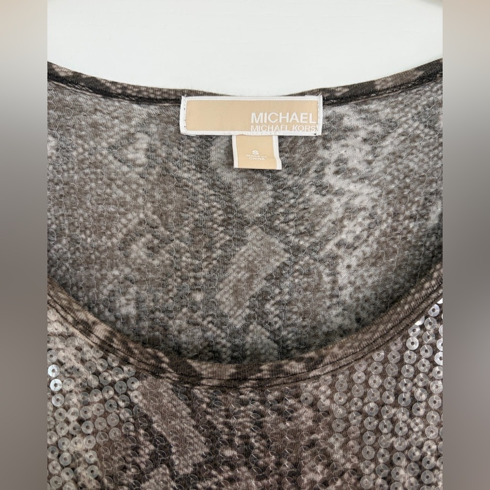 Michael KORS Snake Sequin Dress Small - Picture 11 of 11